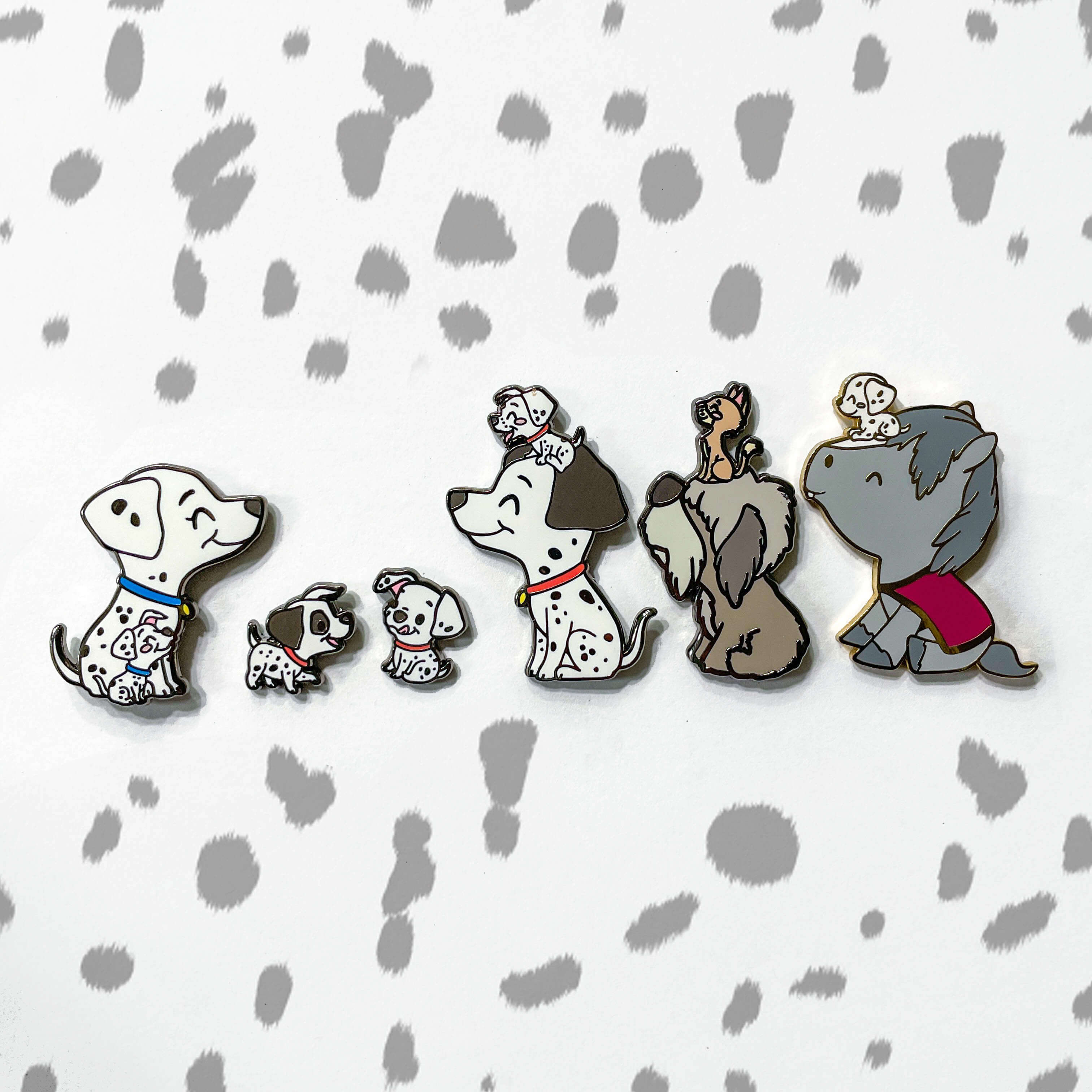 Dalmatian Family Pins