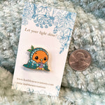 Cozy Orange Bird Pin