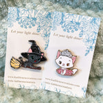 Wicked Cats Glinda and Elphaba Pins