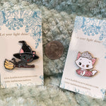 Wicked Cats Glinda and Elphaba Pins