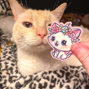 Flower Crown Marie Sticker