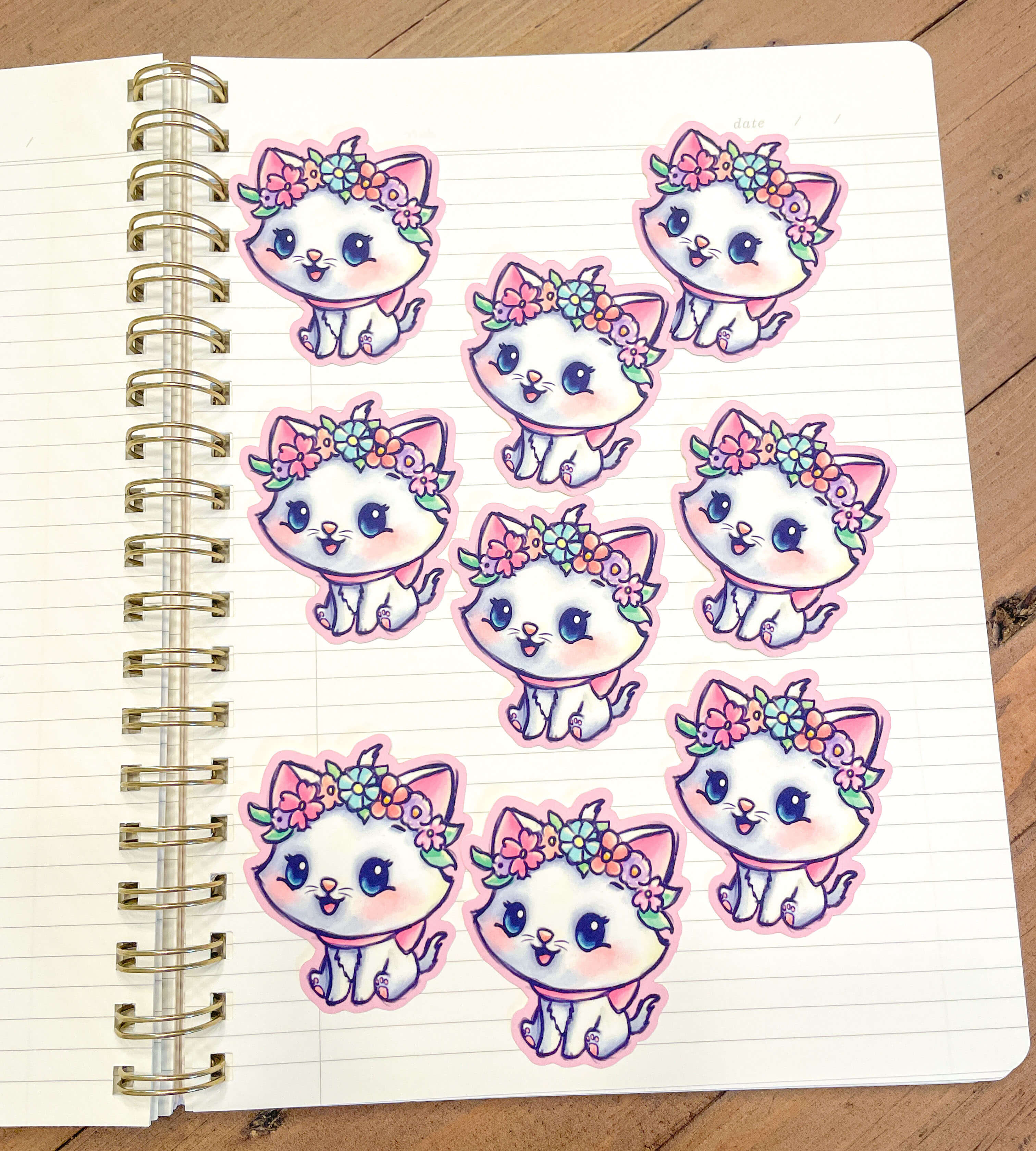 Flower Crown Marie Sticker