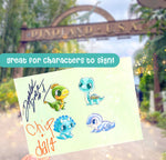 Cutie Art Print Dinosaurs