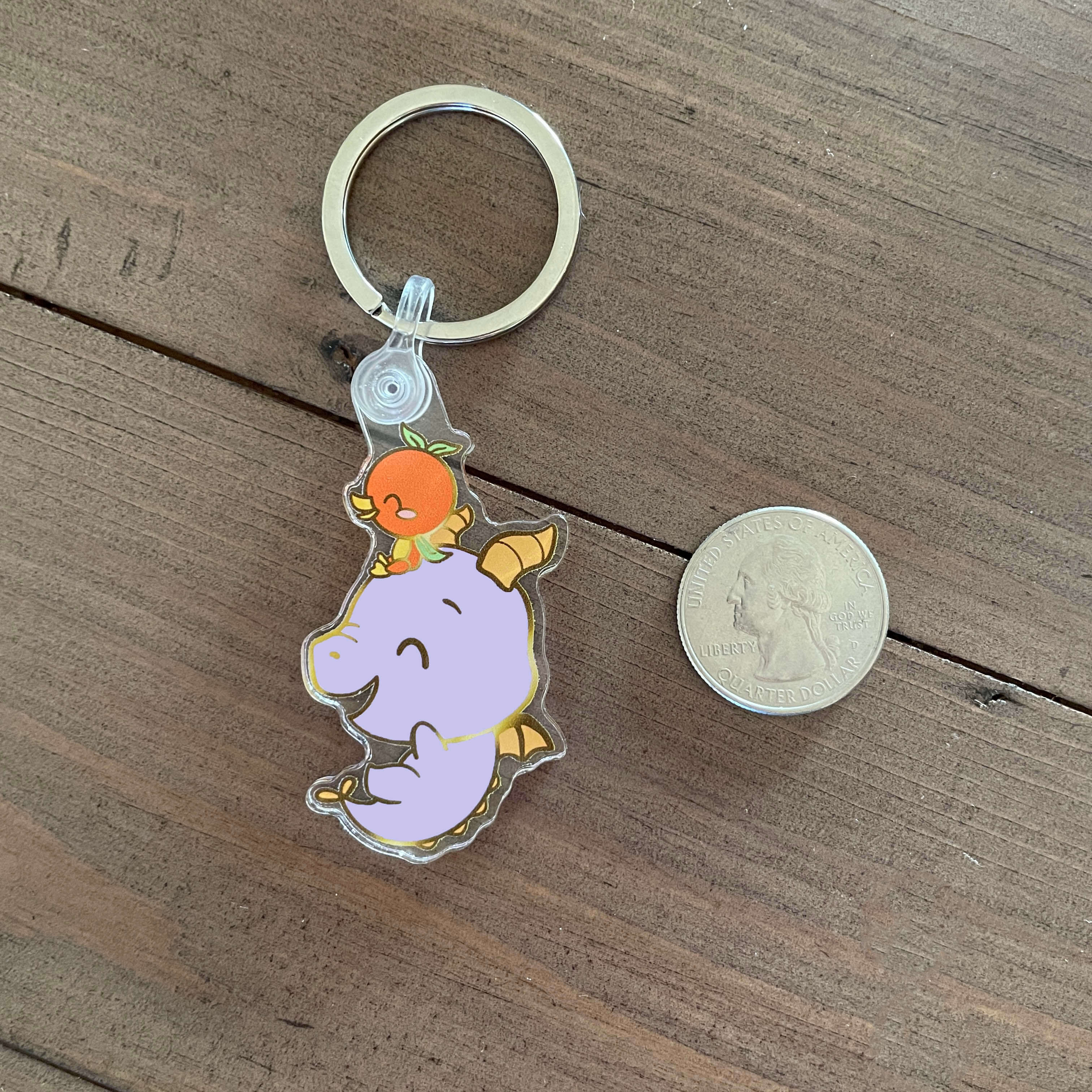 Figgy/Orange Bird Keychain