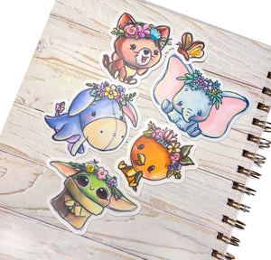 Flower Crown Cuties Stickers