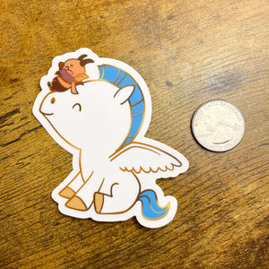 Pegasus Buddies Vinyl Sticker