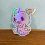 Happy Figgy Dragon Holo Sticker