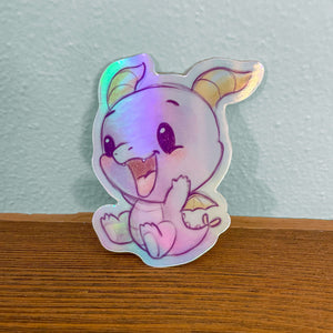 Happy Figgy Dragon Holo Sticker