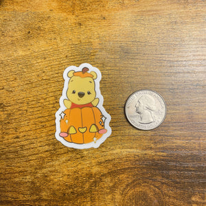 Pumpkin Pooh Sticker