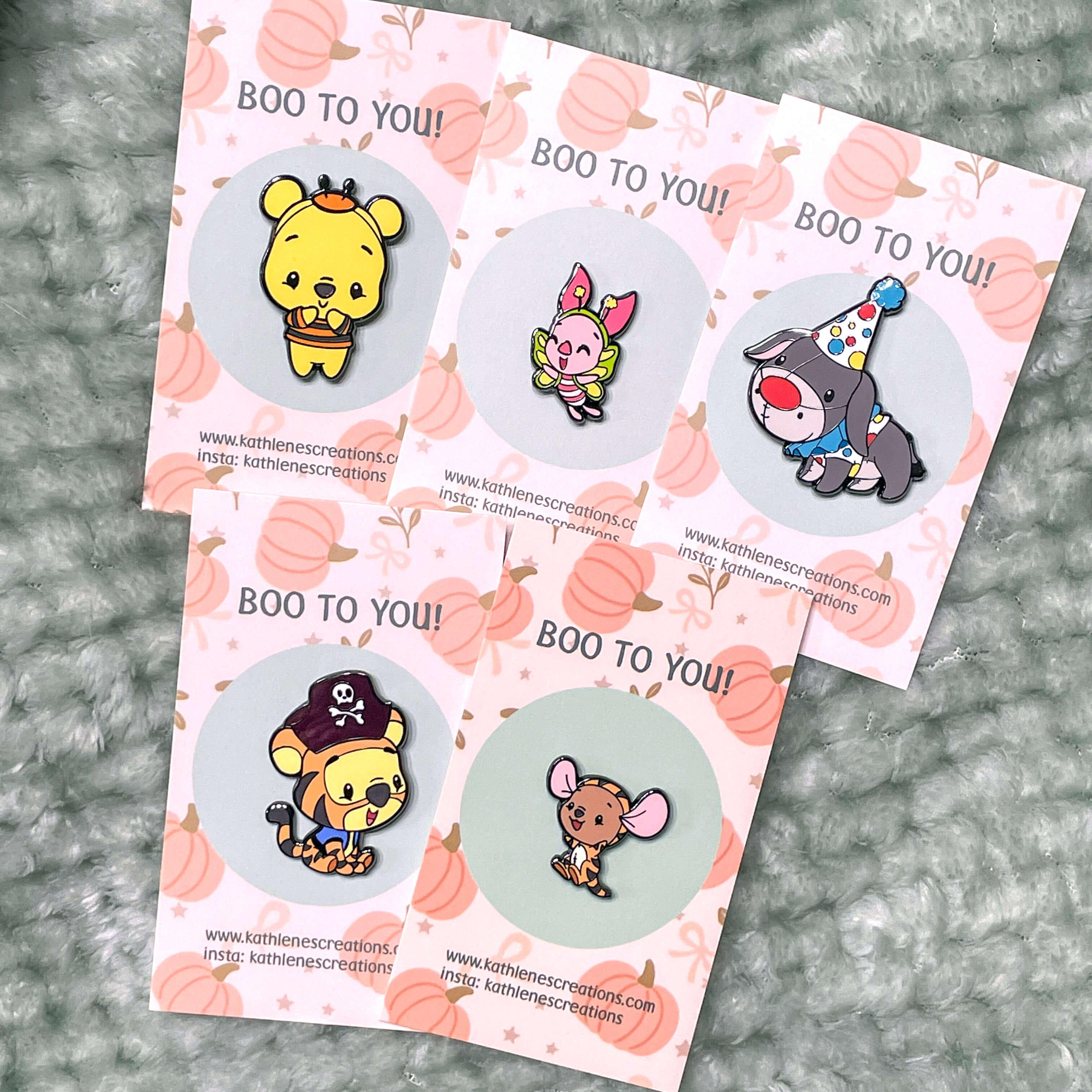 Hundred Acre Wood Costume Pins