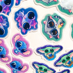 Big Eyed Buddies Clear Stickers