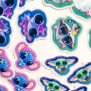 Big Eyed Buddies Clear Stickers