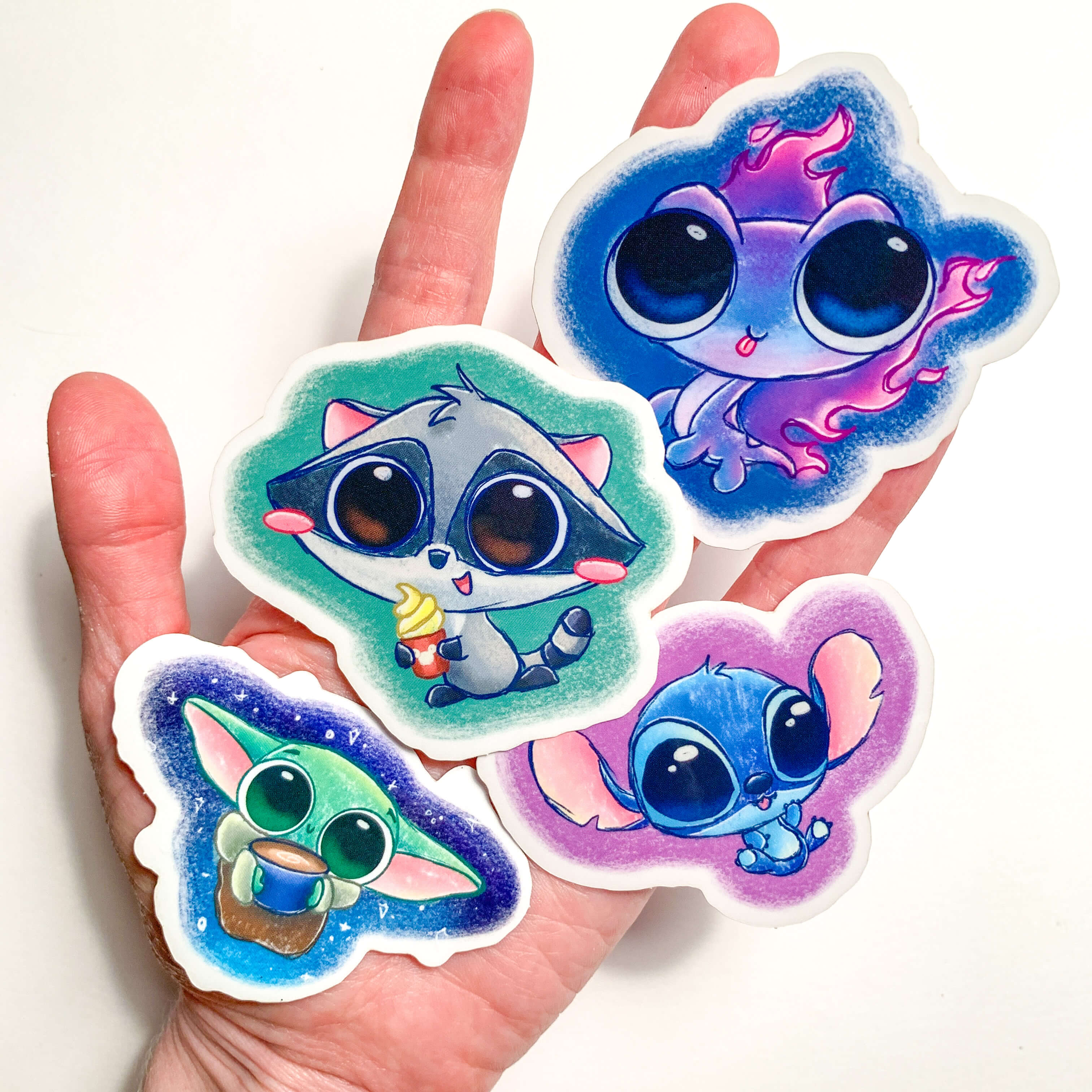 Big Eyed Buddies Clear Stickers
