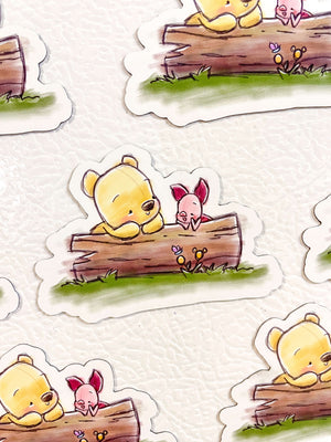 Pooh Bear Vinyl Sticker – Kathlene's Creations