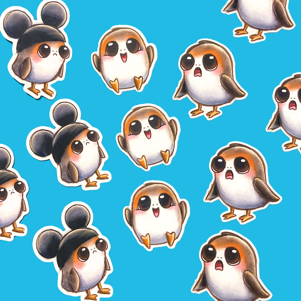 Porg Stickers