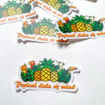 Tropical State of Mind Vinyl Sticker