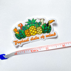Tropical State of Mind Vinyl Sticker