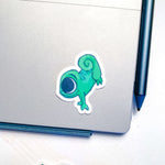 Cutie Chameleon Clear Sticker