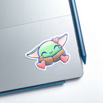 Alien Hearts Sticker