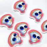 Big Eyed Buddies Chip Clear Vinyl Sticker