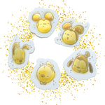 Golden 50th Fab 5 Stickers