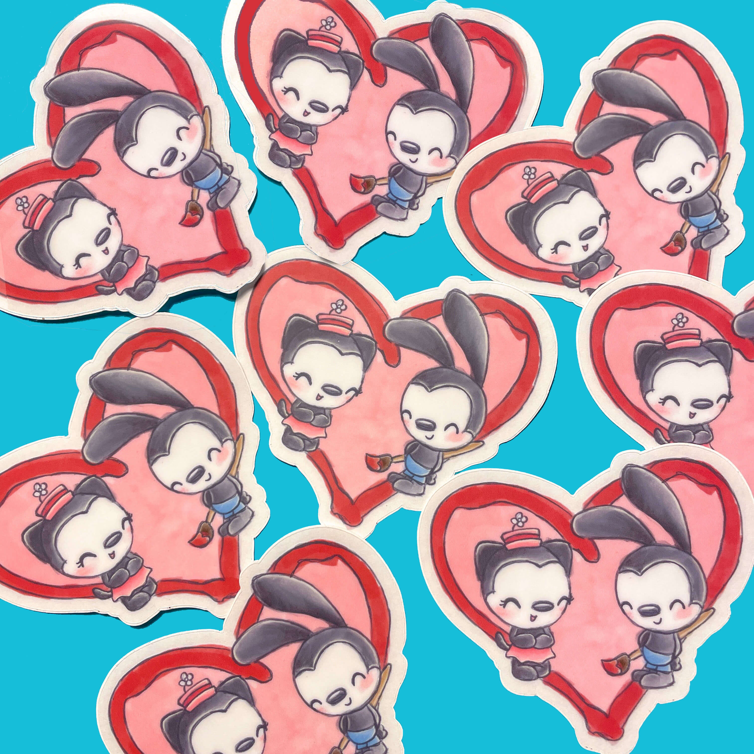 Ossie Heart Vinyl Sticker