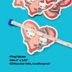 Ossie Heart Vinyl Sticker