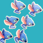 Stitch Vinyl Sticker Clear