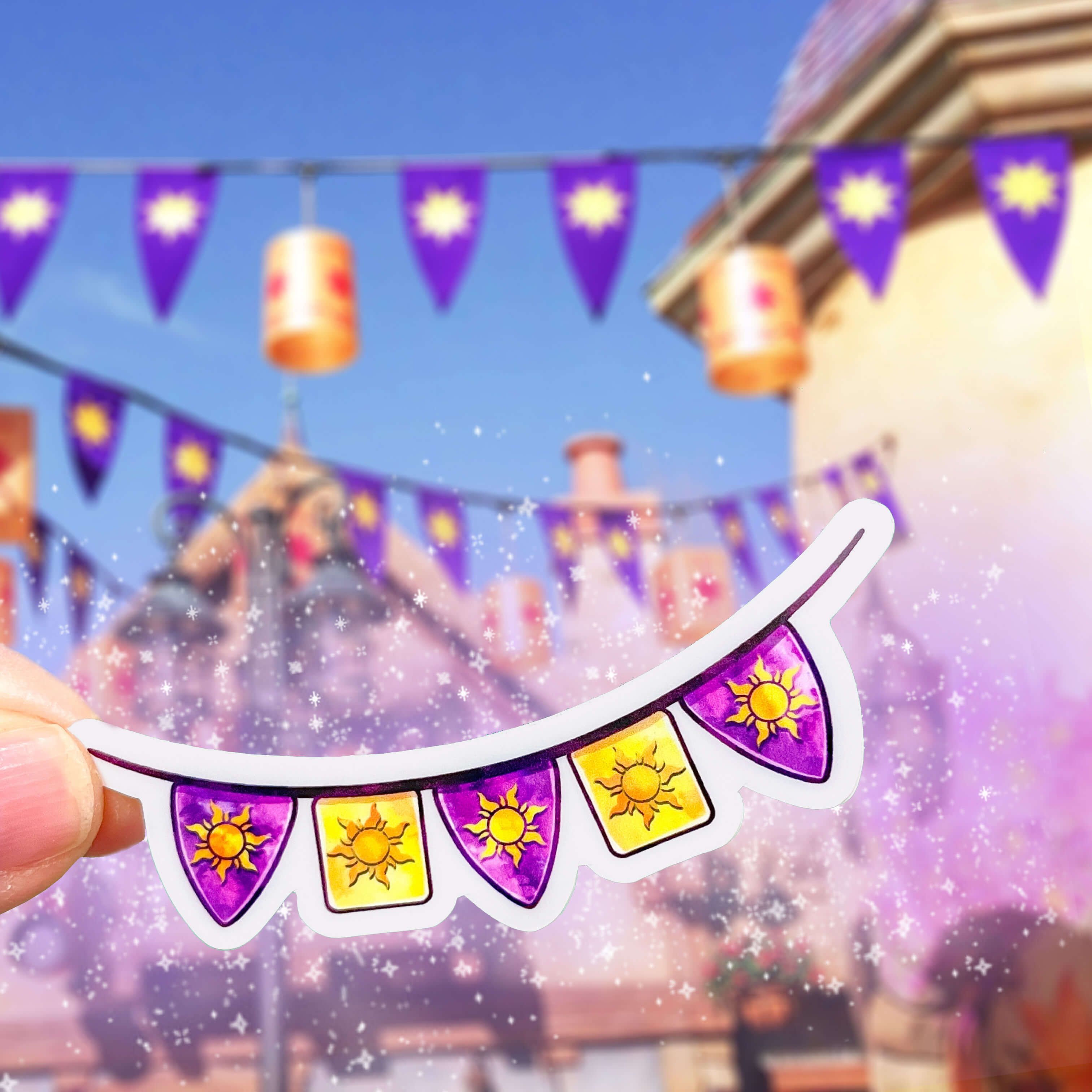 Punzie Banner Sticker